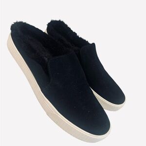 Women’s TOMS Sunrise Black Suede Women's Slip on Shoes Size 9
